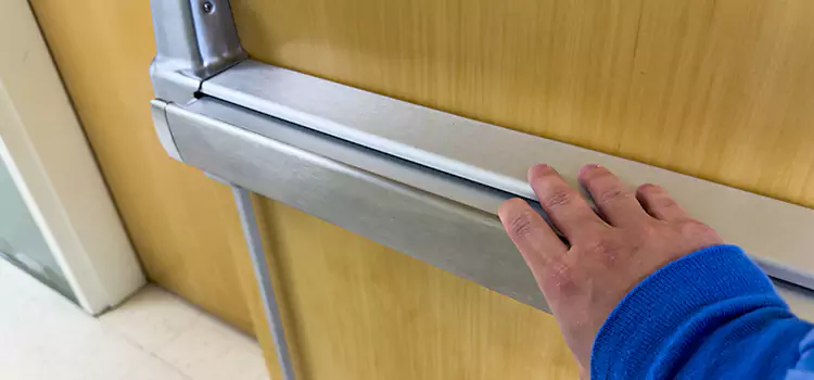 Installing a Push Bar on a Door Romeoville
